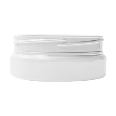 Pote PET Cilíndrico 100ml R87 Branco - (10 UNI S/ TAMPA)