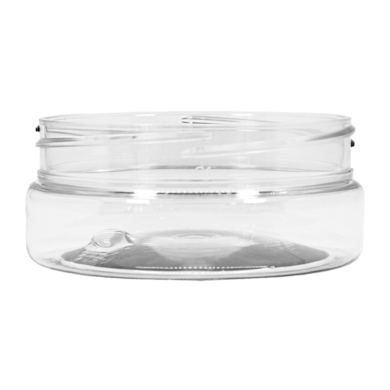 Pote PET Cilíndrico 100ml R87 Cristal - (10 UNI S/ TAMPA)