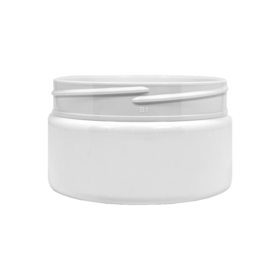 Pote PET Cilíndrico 200ml R87 Branco - (10 UNI S/ TAMPA)