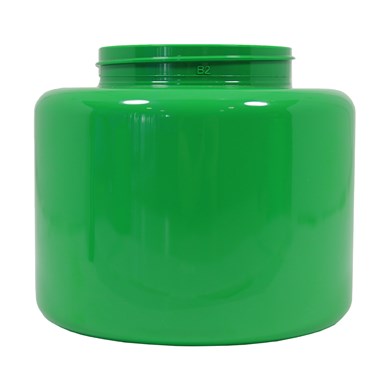 Pote PET Cilíndrico 500ml 63/400 Verde Água  - (10 UNI S/ TAMPA)