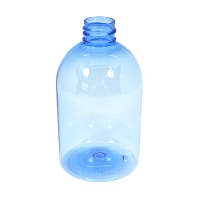 Saboneteira PET Cilíndrica 380ml 28/410 (31g) Azul Transparente - (10 UNI S/ TAMPA)